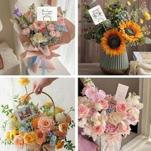 20/40 Stücke Blumen Kartenhalter Picks Metall Draht Platzkarten Halter Bilderhalter Foto Steckklemme Blumen Picks für Hochzeit Party