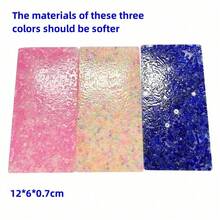 1/2/3pcs 4.7*2.4 Inch Silicone Exfoliating Anxiety Relief Toys, Exfoliating Anxiety Mat, Adult Relaxation Anxiety Toys, Party Favors, Gift Filler - Multicolor - View 6