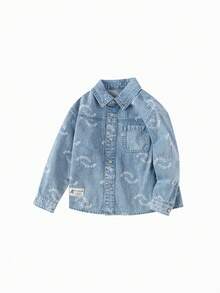 Balabala Boys Denim Jacket 2025 Casual Cotton Outerwear By Designer SICO IP - Denim Medium Blue - View 1