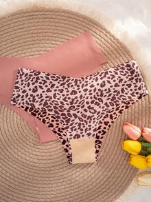 21pcs/Pack Women's Solid Color Self-Adhesive Comfortable Briefs