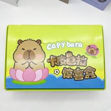 1pc/4pcs Capybara Plush Animal Mystery Blind Box Pendant Accessory, Cute Small Gift For Back To School, Gift Suitable For 14 Years Old And Above For Holiday Party, Birthday, Festival, Cartoon Toy Surprise