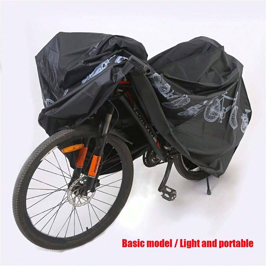 1 件基本/轻便便携式电动自行车/摩托车防尘罩，户外防水遮阳自行车夹克，适合所有季节