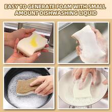 12pcs Natural Kitchen Sponges - & Compostable Cellulose & Coconut Fiber Dish Sponges - 12 Pack - Multicolor - View 2