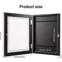 2pcs  A4 Art Display Frame Photo Picture Crafts Poster Storage Frames Drawing - Black 2 - View 6