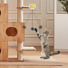 Peluncur Mainan Kucing Otomatis dengan Sensor - Tongkat Penggoda Kucing Interaktif yang Dapat Bermain Sendiri, Siklus Bermain dan Istirahat 10 Menit, Desain Plastik Tahan Lama, Khusus untuk Kucing Dalam Ruangan, Bola Penggoda Kucing yang Cocok untuk Bahan Penggaruk, Tahan Gigitan, Menghibur Banyak Kucing, Mainan Interaktif untuk Melatih dan Menghilangkan Kebosanan, Cocok untuk Anak Kucing dan Kucing Dewasa - Putih - View 7