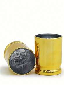 2 piezas/4 piezas Taza en forma de casquillo de bala de 3 onzas, taza de una sola porción, taza de vino pequeña, taza de medición, taza para beber en fiestas festivas, taza para bebidas espirituosas
