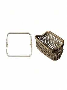 1 pièce Pinces en aluminium carrées de tailles multiples, charnière de matériel de bagage, support de sac nuage, le meilleur partenaire pour les accessoires de sac, sacs à repas, petits sacs carrés, sacs à main et petits portefeuilles, pince de bouche de sac tressé, pinces de sac or, cadeaux pour femmes, accessoires DIY pour les cadeaux de la fête des mères