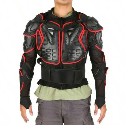 Armadura de Cuerpo Completo, Armadura Protectora de Chaqueta de Montar Con Tela Transpirable Para Hombres y Mujeres