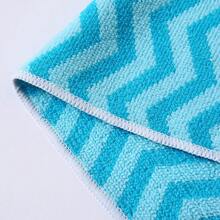 Kit Of 5 Microfiber Cleaning Cloths 30x30cm Striped Multipurpose High Absorption Reusable - Lặt Vặt - Xem 3