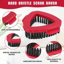 Local Shipping-2 Pack Scrub Brush Replacement Head For O Cedar EasyWrin Spin Mop 1 Tank System, Spin Mop Replace Head Base, Shower Floor Scrubber, Hard Bristle Cleaning Brush For Bathroom Kitchen Wall Tile - 2-TANK Scrub Brush (2pcs) - 查看 4