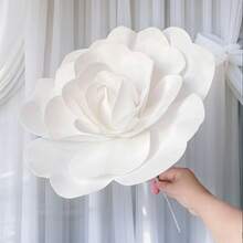 1朵人造PE泡沫玫瑰，尺寸30厘米-80厘米，巨型玫瑰，白色花朵，适用于情人节、房间DIY、婚礼、家居装饰、餐桌摆设、派对、花园装饰 - 彩色 - 查看 7
