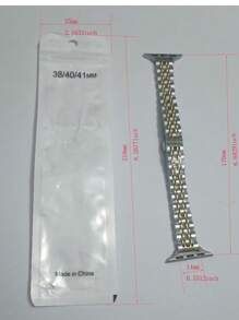 1pc Ultra & Series 10/9/8/7/6/5/4/3/2 Stainless Steel Slim Beaded Band