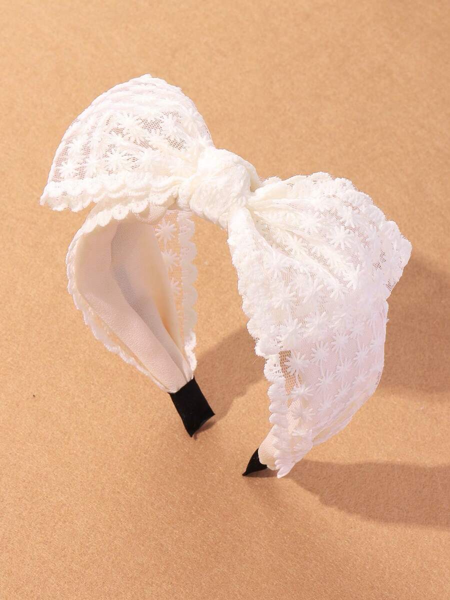 Fashionable, Sweet And Cute Casual Versatile Lace Bow HeadBand,Gifts ,Hair Hoop Hairband For Women Hair Accessories Head Accessories - Multicolor - View 1