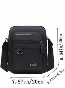 Bolso cruzado casual de moda para hombre, de tela Oxford impermeable y multicapa, bolso de hombro, bolso de tela