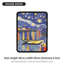 新款黄麻画猫抓板，星空猫画猫抓板，耐用猫玩具 - 彩色 - 查看 13