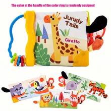 Libros de tela para bebés, educación temprana y cognición, libros con sonido crujiente, juguete inteligente, temas: océano, bosque, granja, animales, regalo para bebés recién nacidos