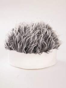 Męska dzianinowa czapka beanie z peruką, czapki beanie do hip-hopu, modny dodatek do kostiumu