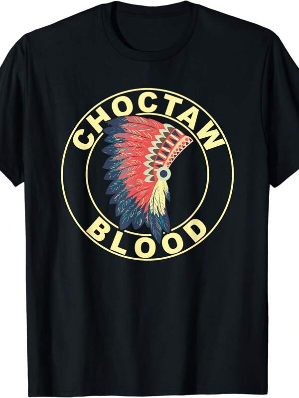 NEW LIMITED Choctaw Blood Proud  Headdress Choctaw Tribe T-Shirt