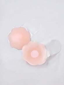 8 件套自粘透气硅胶乳贴，连衣裙隐形乳贴，防擦伤胸罩胶带，4 季适用 - 粉色 - 查看 8