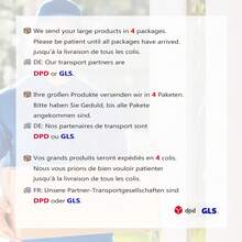 okwish Bunk Bed 90x200cm & 140 X 200cm With Drawers Suitable For Three Children, Loft Bed With Fall Protection, Metal Bed Children's Bed Frame With Slatted Frame, Convertible Into 140 X 200 Double Bed And Two 90 X 200 Single Beds - trắng - Xem 5