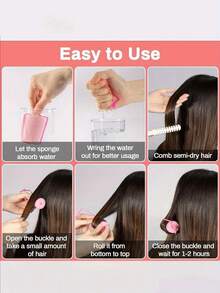 29 件海绵卷发器，泡沫卷发器睡眠卷发器弹性头发造型卷发器海绵卷发器适用于美发造型、返校、旅行度假必备品、女士发饰 - 彩色 - 查看 7