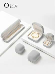 Oirlv 1 pièce Boîte à bagues de mariage de luxe légère, créative et haut de gamme. Boîte de présentation pour bracelets, colliers, pendentifs, boucles d'oreilles et bijoux. Étui cadeau pour femmes.