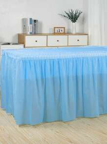 1 Set rechteckige Tischdecke und Tischschürze, PEVA Kunststoff wasserdicht, ölfest und fleckabweisend für Dekoration von Hochzeitsfeier