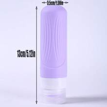 1pc Silicone Travel Refillable Bottle, Portable 90ml Containers For Shampoo, Body Wash, Lotion