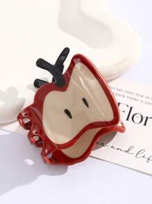 1pc Women's Cute Apple Acrylic Hair Claw Clip, Elegant Hair Claw Clip Hair Accessory Fashion Hair Accessories Elegant Hair Clip