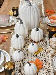 7pcs/Set Buatan Dekorasi Musim Gugur Berbagai Ukuran Palsu Realistis untuk Dekorasi Rumah Gaya Rumah Pertanian, Meja Tengah, Ruang Tamu, Dekorasi Rumah, Taman Luar Ruangan, Halaman, Halloween, Panen, Pesta Thanksgiving - MultiWarna - View 4