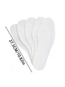 10pairs Sweat Absorbent Odor Resistant Breathable Barefoot Ultra Thin Foot Pad For Male & Female, Summer, Wood Pulp Insole For High-Heel Shoes, Shoes And Boots Accessories Boy Valentine Heart Women's Valentine
