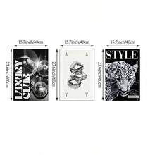 Tranh treo tường họa tiết da báo 1/3, tranh vẽ trên vải canvas hình quả bóng số 8 may mắn, tranh poster màu hồng nữ tính, tranh trang trí thanh lịch phù hợp cho phòng ngủ, phòng khách hoặc ký túc xá, quà tặng cho phái nữ, không bao gồm khung. - Nhiều màu - Xem 20