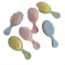 1pcs Mini Macaron Massage Comb, Air Cushion Travel Wet Comb, Suitable For All Hair Types, Ideal Bridesmaid Gift