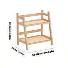 1pc Imitation Rattan Cup Holder, Double-Layer Desktop Water Cup Holder, Dormitory Kitchen Organizing Rack
