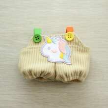 1pc Outfit Only (No Doll), Suitable For 17cm 1st/2nd/3rd Generation Doll, Includes Overalls, Hat, Top, Accessories, Party Costume Clothing - Multicolor - View 16