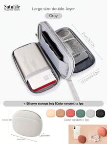 Bolsa organizadora electrónica, organizador electrónico portátil y a prueba de agua- Accesorios de viaje a China- Estuche de almacenamiento universal para cables, teléfonos celulares, batería externa