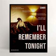 1张Sombr乐队“In Another Life”海报 - 独立流行音乐墙饰，乐队美学帆布印刷墙画，粉丝礼物装饰，现代客厅卧室宿舍无框画 - 彩色 - 查看 24