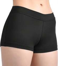 Cut Low Rise Booty Shorts - Spandex Active Dance Yoga Workout Fitness Shorts WomenA Valentine's Day KV0K - 粉色 - 查看 3