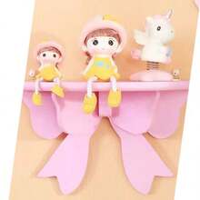 1 Peça Prateleira de Armazenamento Decorativa de Parede para Quarto, Ornamento de Parede Suspenso, Peça de Acessório de Laço Fofo para Quarto de Meninas