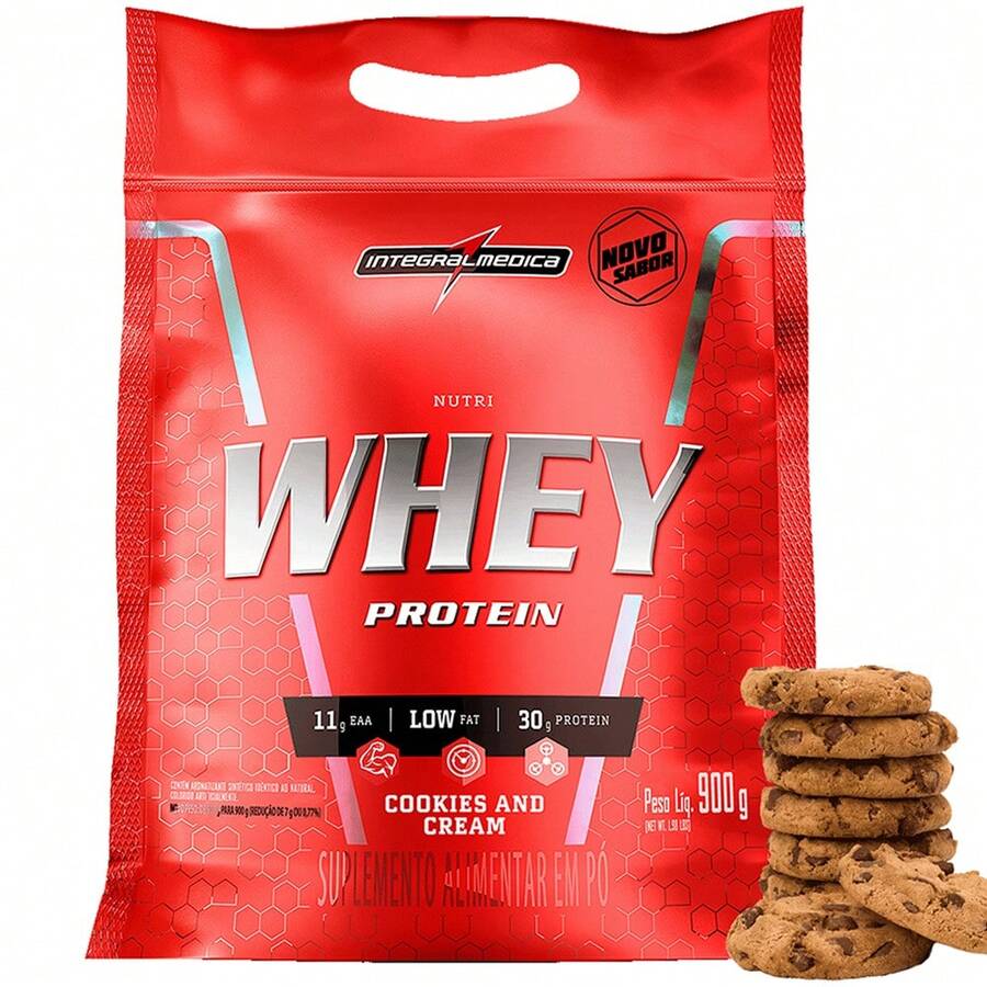 INTEGRALMEDICA Nutri Whey Protein Integralmédica 900g - 餅乾和奶油 - 查看 1