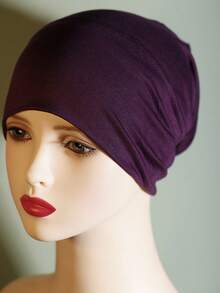 1 件男女通用黑色围脖带檐帽