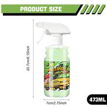 Car Foam Cleaner Interior Stain Removal Multifunctional Leather Seat Roof Fabric Cleaning Spray Maintenance Wash Car SIXOX-8 - Multicolor - View 12