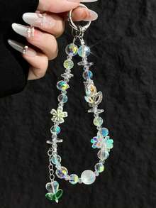 New Handmade Bead Tulip Phone Lanyard, Creative Phone Pendant Holder, Anti-Drop Anti-Scratch, Versatile Design - Multicolor - View 11