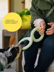 Brinquedo de cabo de guerra Earth Ratings, grande, verde, em borracha natural - Alças ergonômicas, adequado para cães adultos e filhotes, brinquedo interativo para brincar ao ar livre | Brinquedo de borracha natural | Brinquedo para cães, brinquedo de cabo de guerra para cães - Menta verde - Ver 11