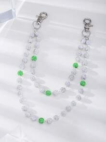 1 pieza Cadena para pantalones de estilo urbano y hip hop con colgante de bola de , cadena corporal hecha a mano, accesorio unisex para jeans y ropa casual - Multicolor - Ver 10