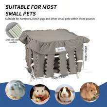 ITANDME Kleines Meerschweinchen Versteck Kaninchenbett atmungsaktiv Kleintier Bett & Kleintier Bett waschbar weiche Polsterung Innenraum Haustier Sommerhaus Habitat für Hamster Ratte