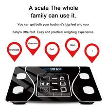 Smart Scale For Body Weight, Digital Bathroom Scale , Muscle Mass, Bluetooth Body Fat Scale,Smart APP Weight Scale High Accuracy Digital Bathroom Scale Black - Black - View 6