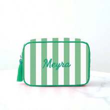 1pc Women'S Simple And Fashionable Striped Tassel Large-Capacity Cosmetic Bag Portable Toiletry Bag Suitable For Women College Students High School Students Outdoor Travel Vacation Home Storage School Dormitory Bathroom Essential Exclusive Customized Gift,Multifunction,Versatile,Large Capacity,Lightweight,Functional,Practical,All-Purpose,Colorful,Cute,Adorable,Contracted,Funny,Kawaii,Y2K,Minimalist,Commuting,Business Casual,Basics,Custom,Personalized,Unique,Customized,Ideal Gifts For Him,Ideal Gifts For Her,Her,Boyfriend,Girlfriend,Family,Friends,For Anniversaries,For Birthdays,For Holiday/ Vacation,For Outdoors/Outings/Travel/Hiking/Stadium/Sports/Climbing,For Business/Commute/Work/Office,Travel,Delicate Romance,Bags & Luggage,Customized Toiletry Bags - Multicolor - View 19