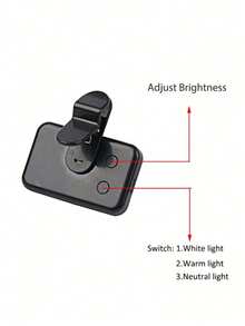 buguangdeng Luz LED recargable para selfies, lámpara portátil mini para iluminación de videollamadas, adecuada para selfies, transmisión en vivo, fotografía como regalo - Luz de relleno de tres colores - Ver 9