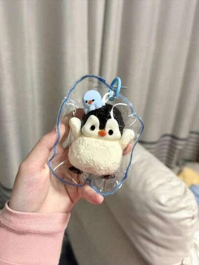 1 قطعة لعبة البطريق الكيوت المطاطية، لعبة الضغط للتخفيف من التوتر، بطيئة الانتعاش، هدية رائعة للأطفال والفتيات بمناسبة عيد الميلاد والأعياد والكريسماس